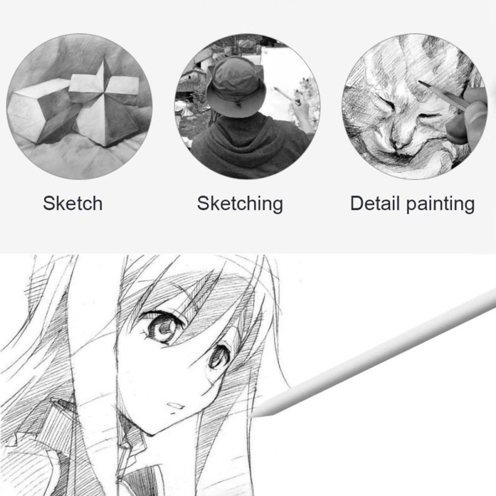 16Pcs Drawing Sketching Pencil Set Art Supplies Painting Kit Drafting Tools with Graphite Charcoal Pencil for Artists, Adults