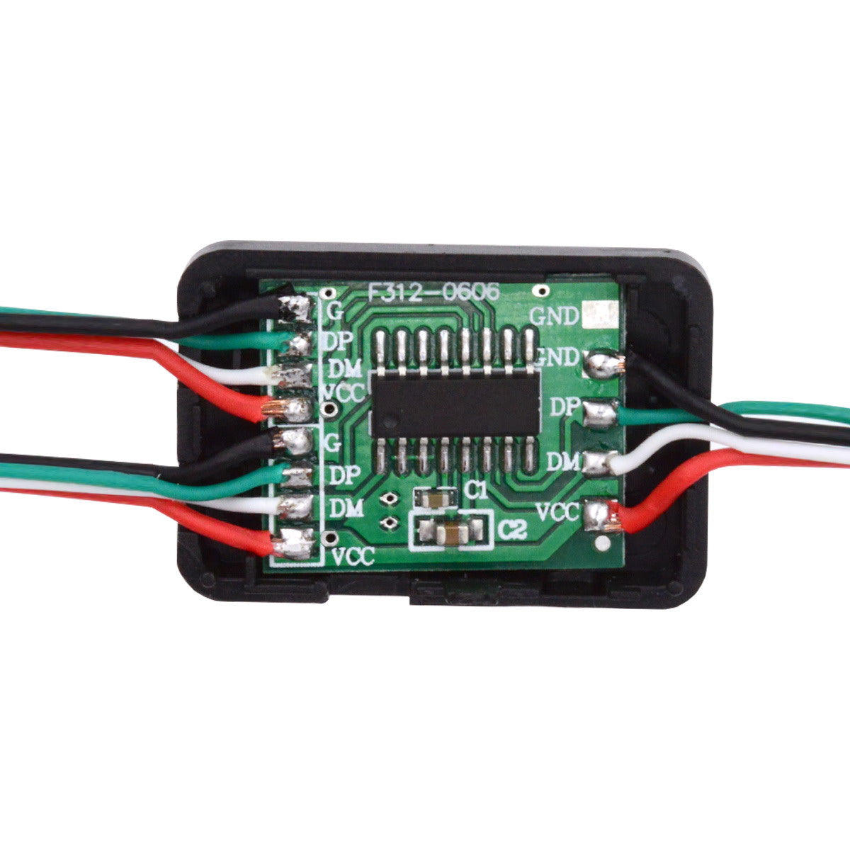 CN-003 PCBA for USB2.0 Ports Hub USB 1 to 2 Splitter with SR Cover for DIY OEM Parts 3.0mm Cable