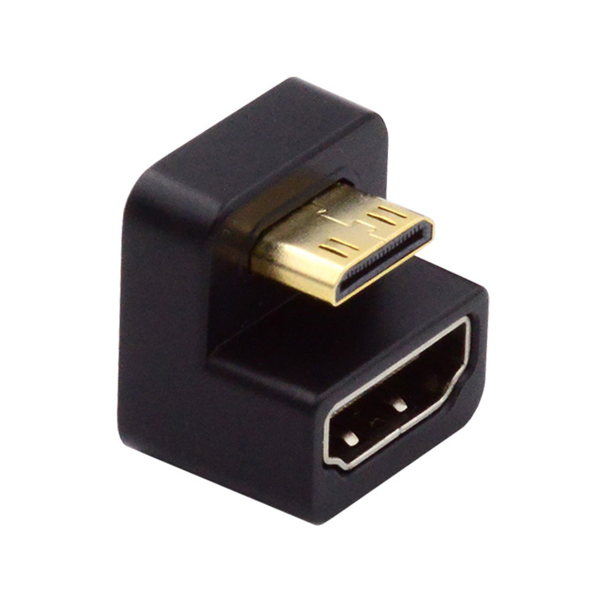 HD-001-UP 360 Degree Up Opposite U Shape Back Angled Mini HDMI 1.4 Male to HDMI Female Extension Adapter Converter