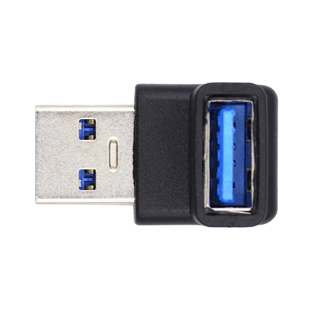 U3-018-UP 10Gbps High Speed USB3.0 Male to Female Converter 90 Degrees Elbow Adapter