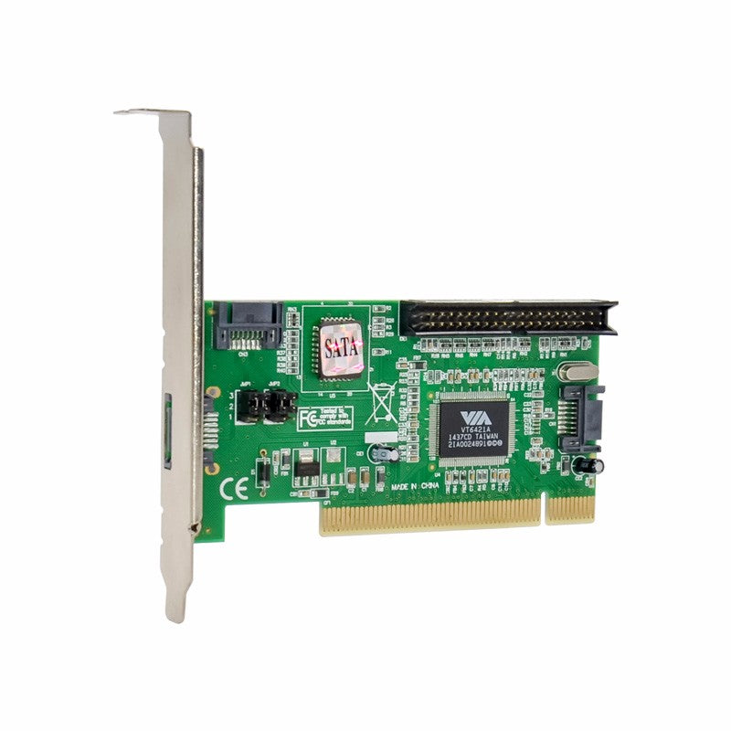 PCI VT6421 PCI Adapter IDE+SATA-150 RAID Array Convertor Card Supports PATA UDMA 6 Transmission