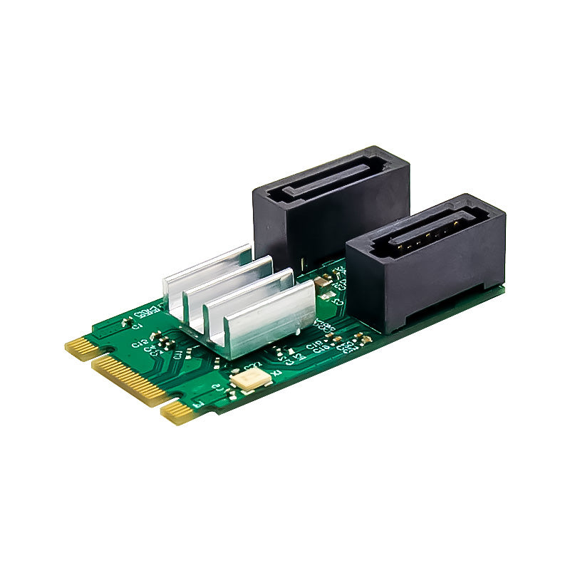 M.2 B+M-KEY ASM1061 Dual-Port SATA 6G Connector Built-in Style Hard Disk Conversion Card