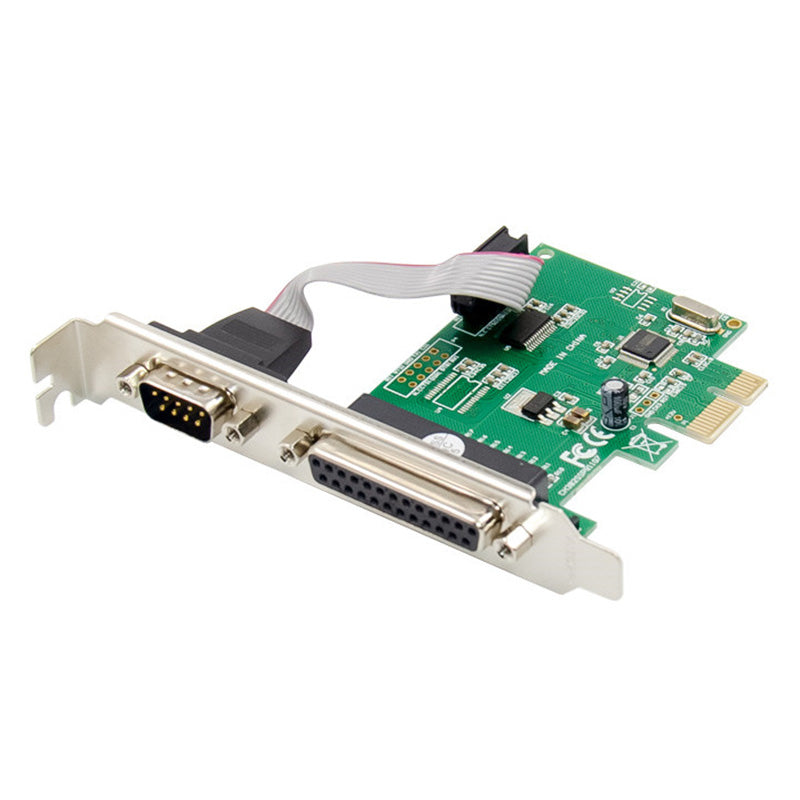 PCI-E X1 CH382L 1S1P Serial Parallel Controller Card COM1+LTP1 Serial / Parallel Port Expansion Card