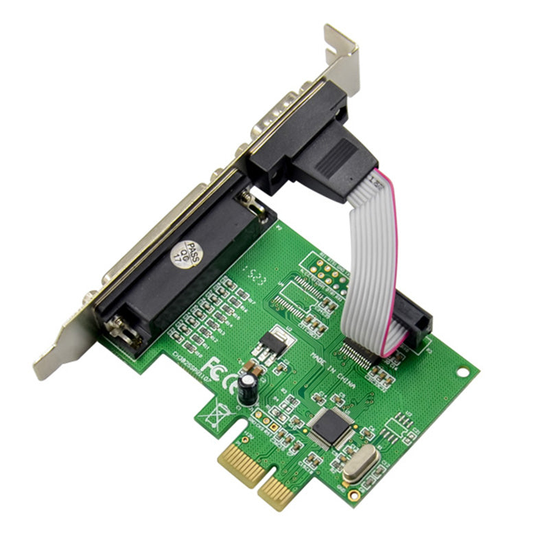 PCI-E X1 CH382L 1S1P Serial Parallel Controller Card COM1+LTP1 Serial / Parallel Port Expansion Card