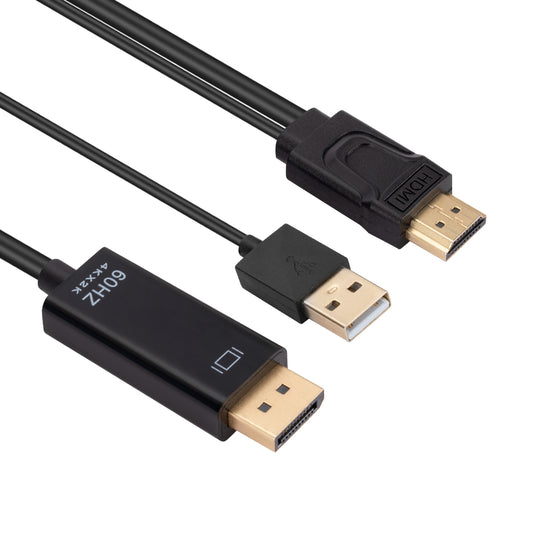 HDMI to DP Converter Cable for PS4 to DP Monitor Connection Cable HDMI to DisplayPort Adapter Cable