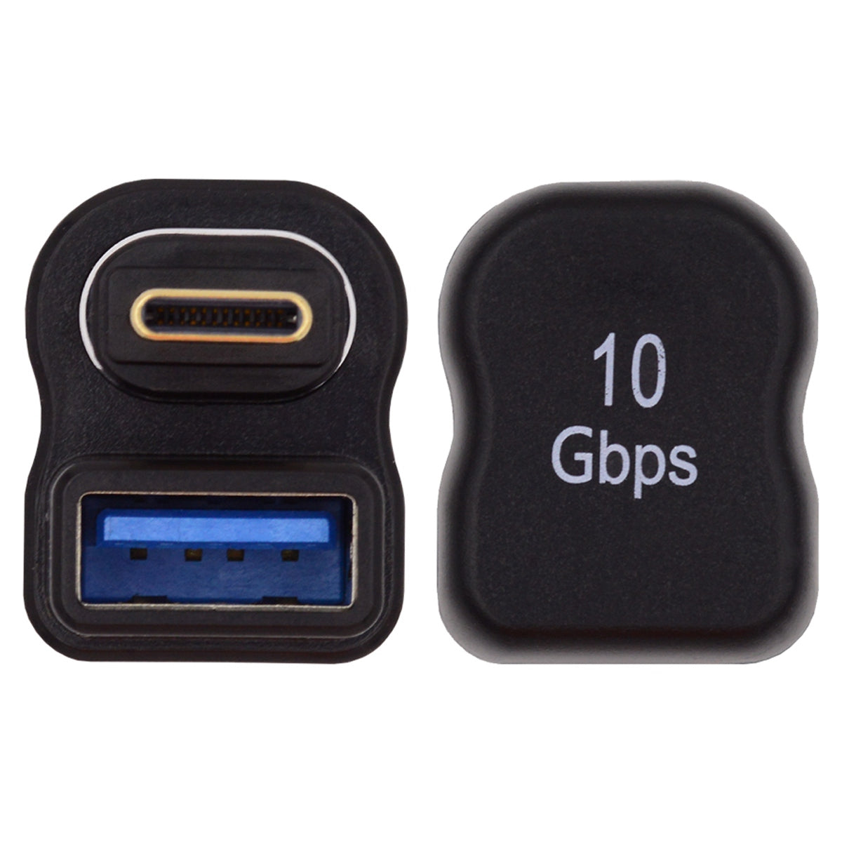 UC-028-AFO Opposite U-Shape Back Angled Connector Magnetic USB-C Adapter Type-C Male to USB Female 10Gbps Data Transmission Convertor
