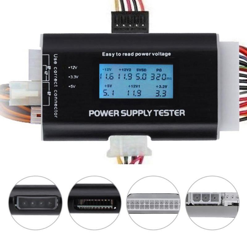 Digital LCD Display PC Computer Power Supply Tester ATX Measuring Checker Diagnostic Tool
