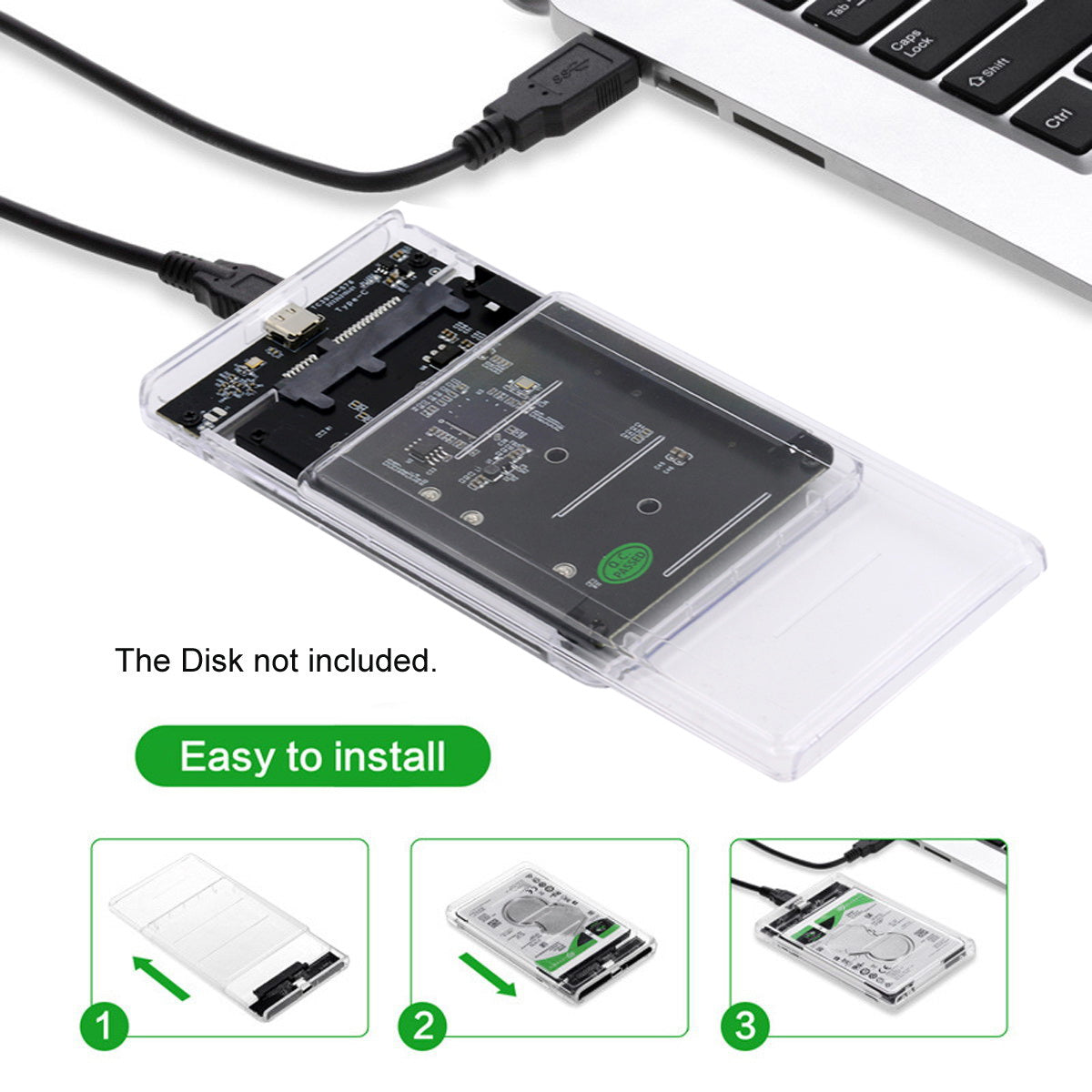 SA-049+UC-079-WH Dual MSATA Mini-SATA SSD Card JOBD Raid0 Span Bridge to USB3.0 Type-C USB-C 2.5-inch SATA Combo Enclosure