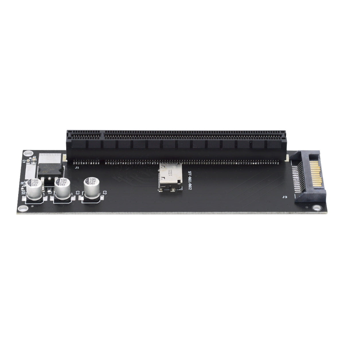 Oculink SFF-8612 SFF-8611 to PCIE PCI-Express 16x 4x Adapter with SATA Power Port for Mainboard