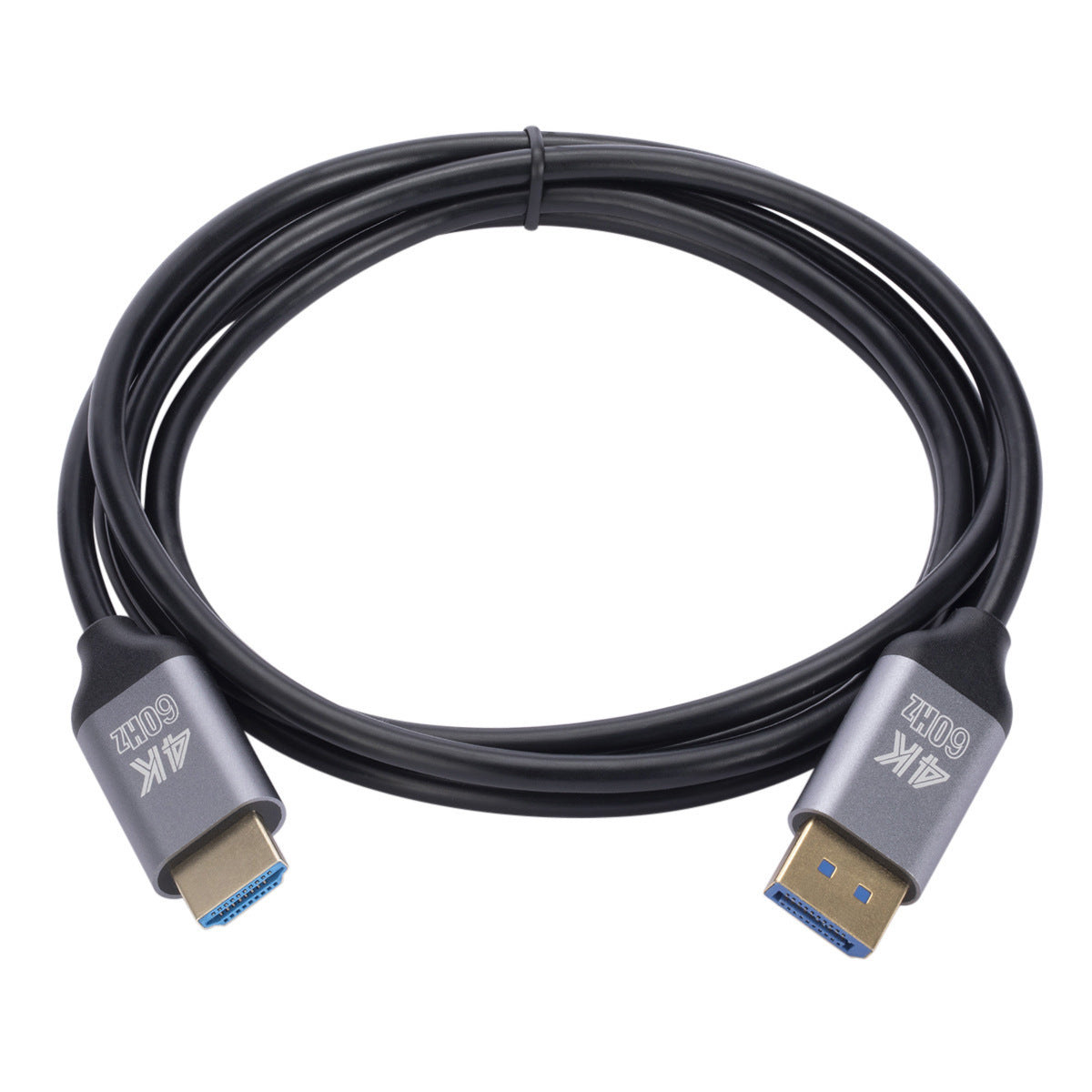 WT02 1.8m 4K DisplayPort to HDMI Cable DP1.2 to HDMI Male Video UHD 4K@60Hz Uni-Directional Cord for Monitor, Projector, TV