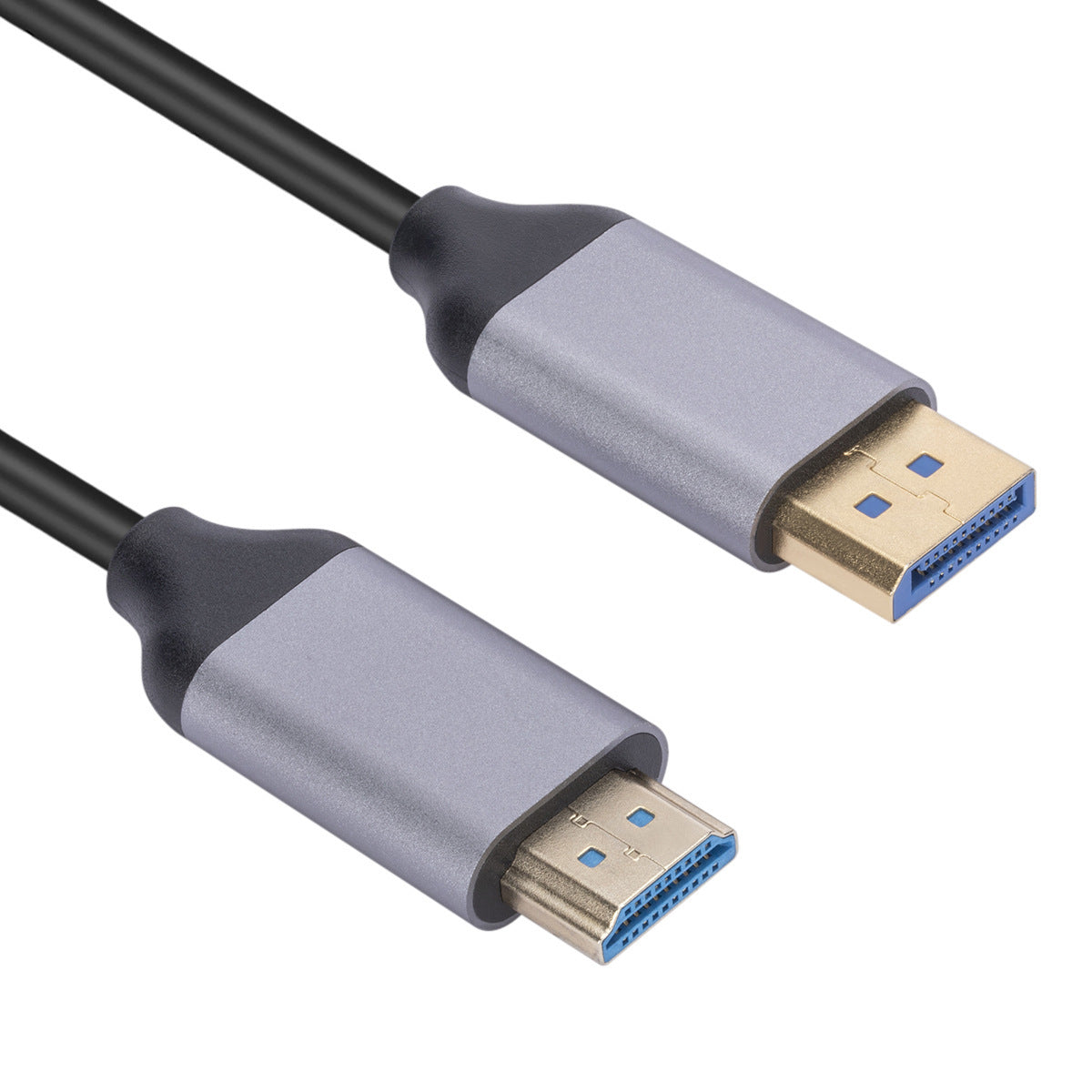 WT02 1.8m 4K DisplayPort to HDMI Cable DP1.2 to HDMI Male Video UHD 4K@60Hz Uni-Directional Cord for Monitor, Projector, TV