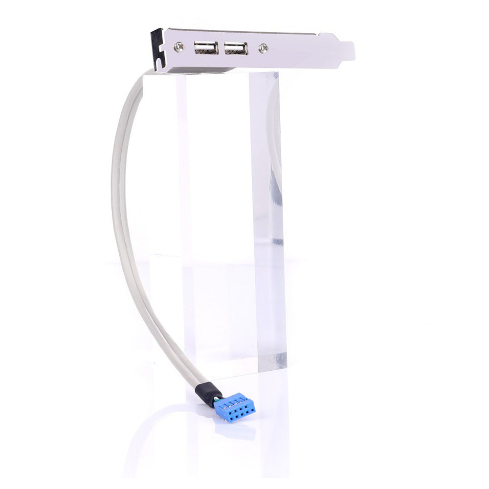 Dual Port USB Expansion Bezel Desktop Computer Case PCI Dual-port USB 2.0 Motherboard Expansion Adapter