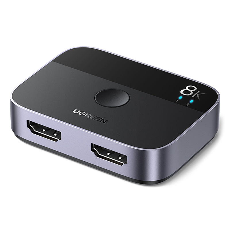 Uniqkart HDMI Splitter 8K / 60Hz 4K / 120Hz 2 In 1 Out Switcher Adapter for Xiaomi TV / Xbox Series X / PS5 / PS4 HDMI 2.1 Converter