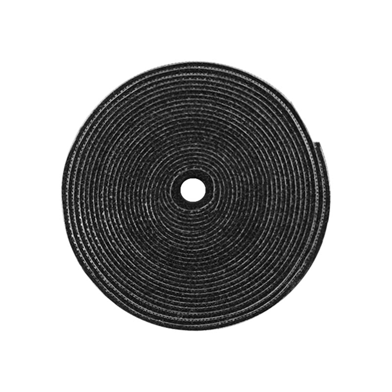 STOYOBE 3 Meters Magic Tape Sticky Hook and Loop Fastener Data Cable Organizer - Black
