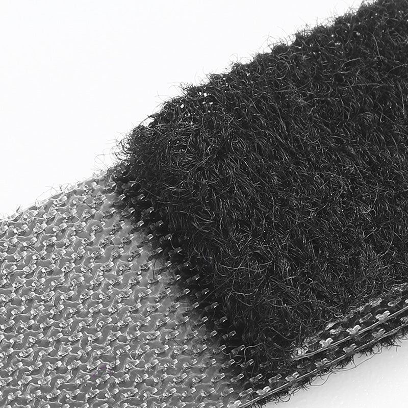 STOYOBE 3 Meters Magic Tape Sticky Hook and Loop Fastener Data Cable Organizer - Grey