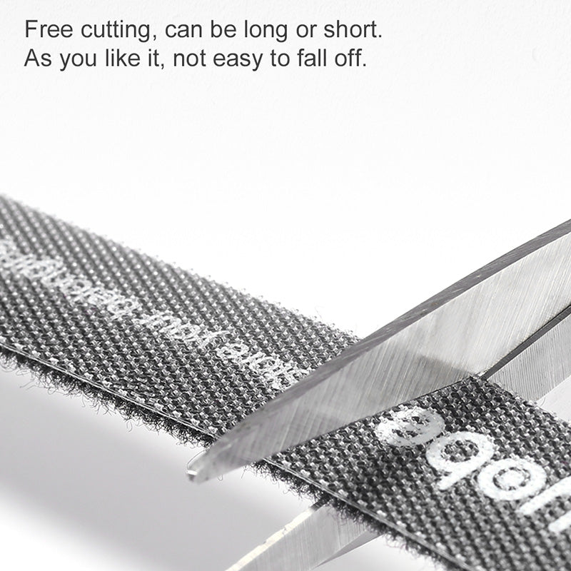 STOYOBE 3 Meters Magic Tape Sticky Hook and Loop Fastener Data Cable Organizer - Grey