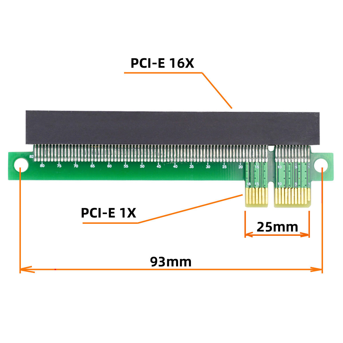 EP-011 PCI-E Express 1x to 16x Extender Converter Riser Card Adapter Male to Female Extension