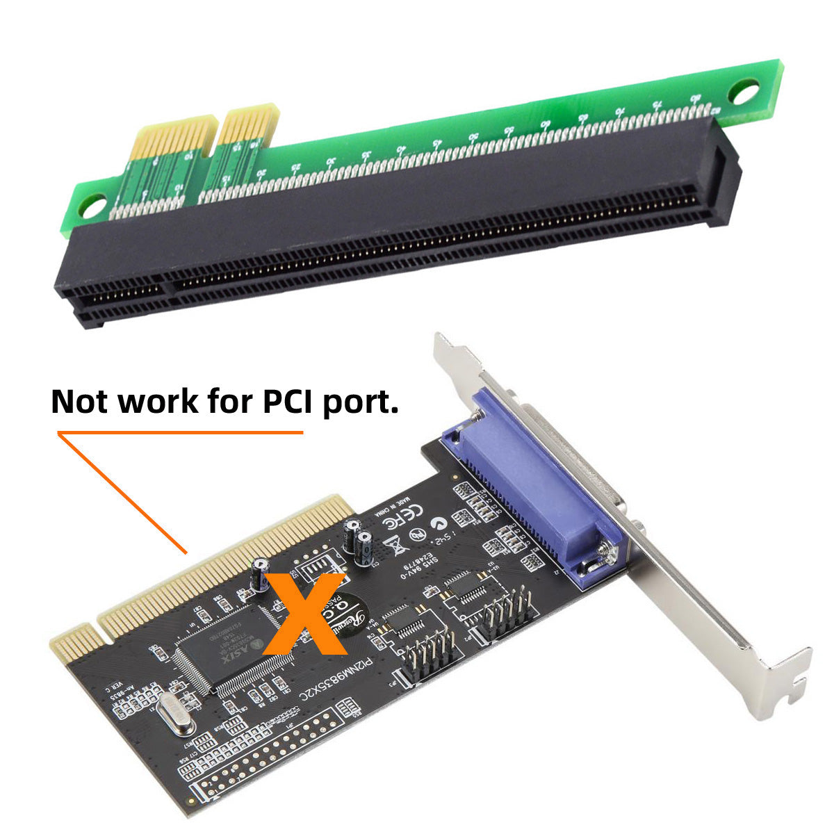 EP-011 PCI-E Express 1x to 16x Extender Converter Riser Card Adapter Male to Female Extension