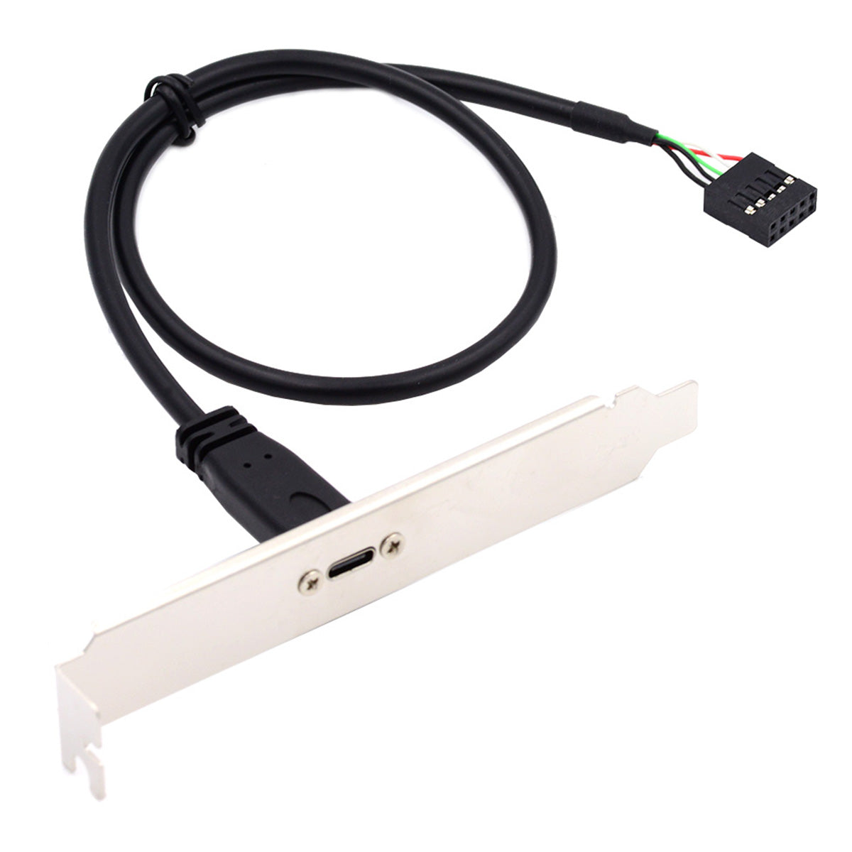 UC-138 Single Port USB 3.1 Type C USB-C Female to USB 2.0 Motherboard 9pin 10pin Header Cable