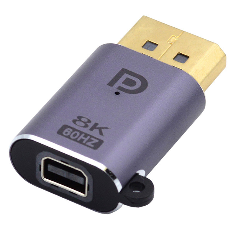 DP-036-8K04 Mini Displayport to Displayport Adapter 8K 60Hz Connector Adapter for PC Laptop Monitor