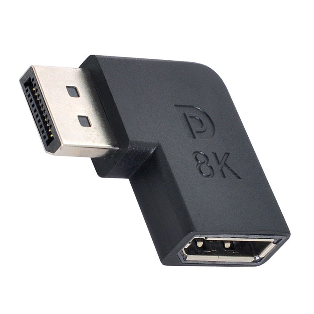 DP-036-8K06 DisplayPort 1.4 Male to DP Female Angled Converter 8K 60hz 7680*4320 Ultra HD Adapter for PC Laptop Monitor