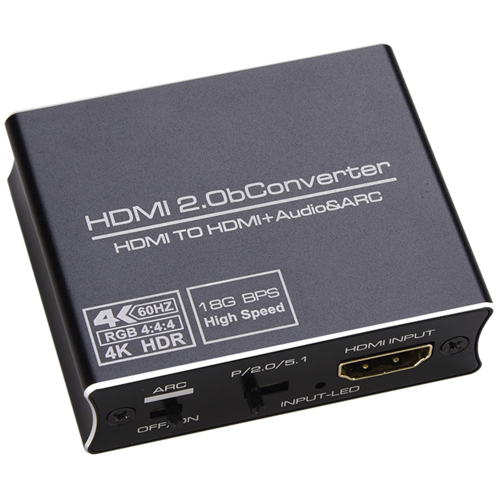 HDMI to HDMI + Audio & ARC Adapter HDMI Converter HDMI Audio Splitter K60PS5 to Optical 5.1 Audio 3.5 Headset Split to Amplifier Audio