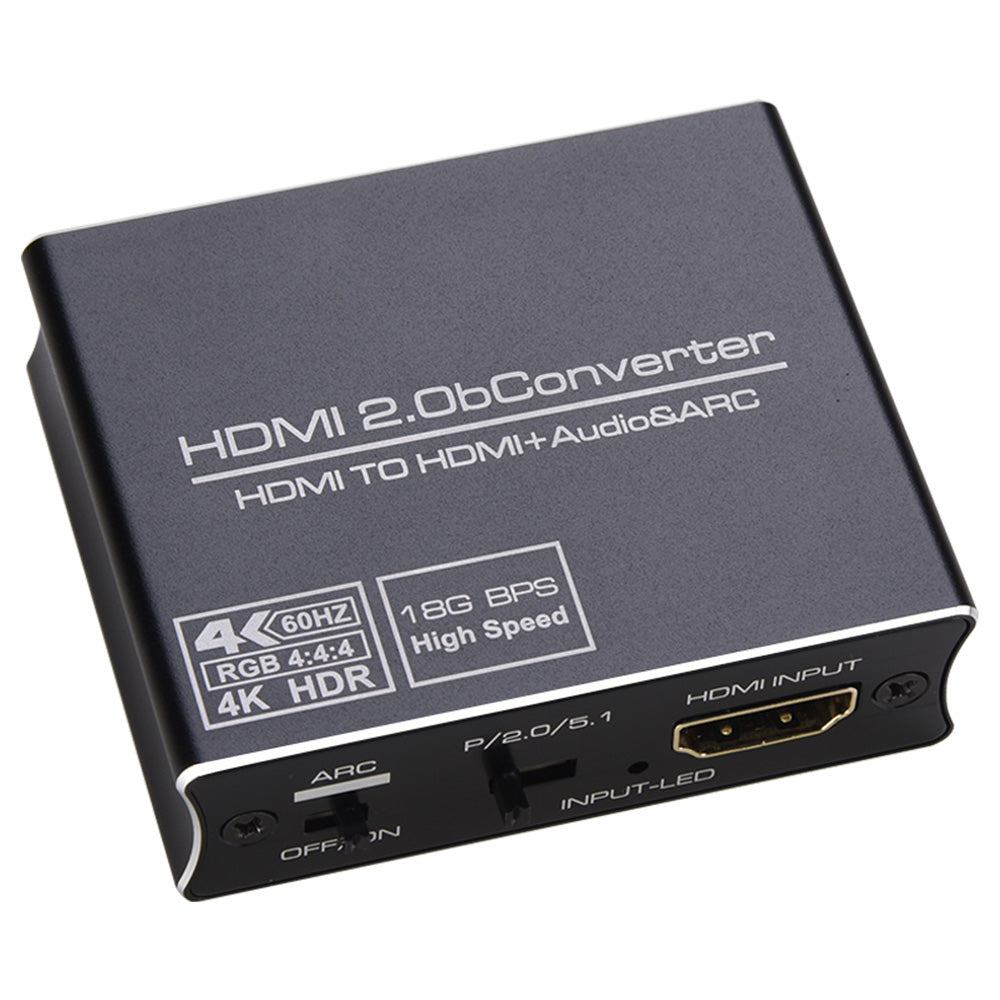 HDMI to HDMI + Audio & ARC Adapter HDMI Converter HDMI Audio Splitter K60PS5 to Optical 5.1 Audio 3.5 Headset Split to Amplifier Audio