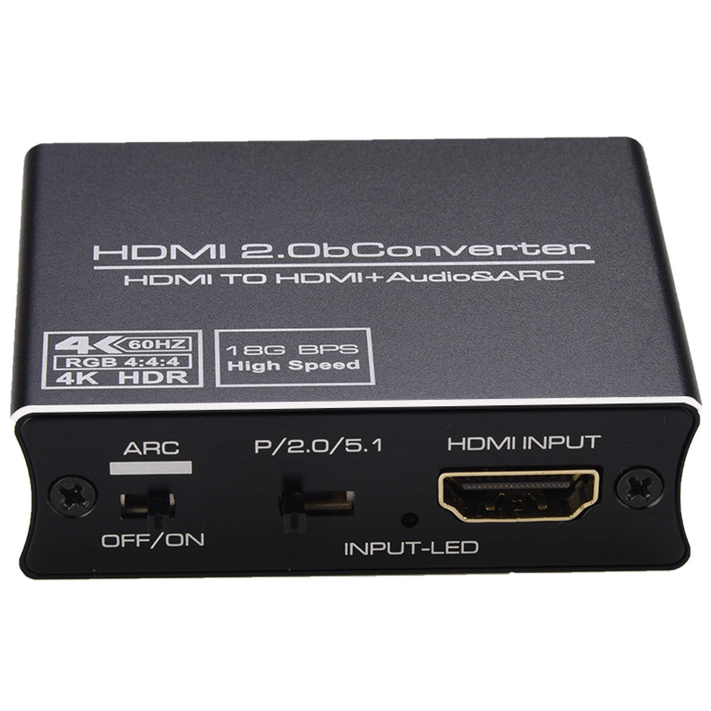 HDMI to HDMI + Audio & ARC Adapter HDMI Converter HDMI Audio Splitter K60PS5 to Optical 5.1 Audio 3.5 Headset Split to Amplifier Audio