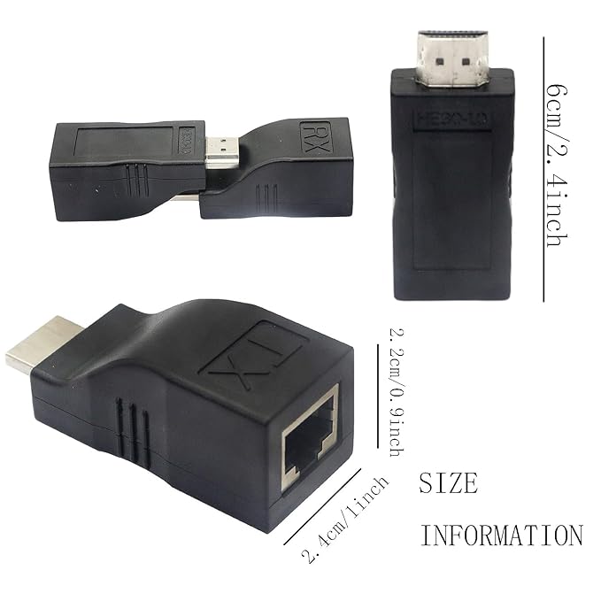 UNIQKART HDMI to RJ45 Converter,HDMI to RJ45 Network Cable Extender