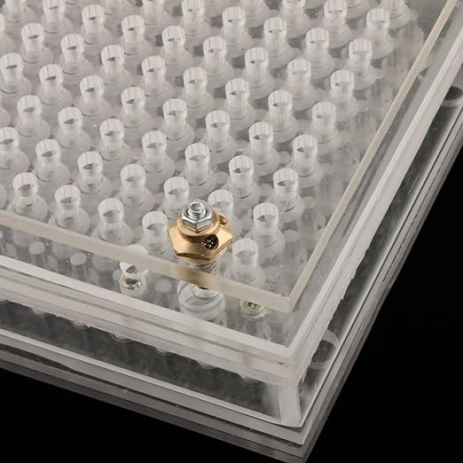 UNIQKART 100 Holes Empty Capsule Plates Holder For Vitamins Coffee Powder Manual Filling Capsules Tool for Size 1#