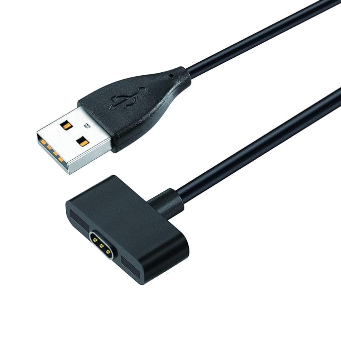 UNIQKART Replacement USB Charging Cable Cord Charger Cradle Dock Adapter for Fitbit Ionic,Fitness Tracker Wristband Smartwatch,Black