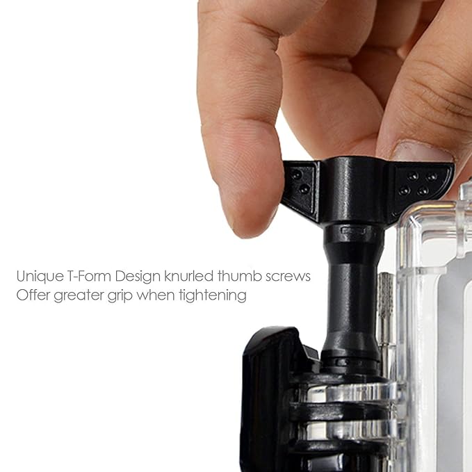 UNIQKART Underwater Housing Waterproof Case Diving Protective Shell Accessories Replacement Cover with Bracket for GoPro Hero7 Black, Hero 6, Hero 5 Action Camera