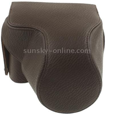 Leather Camera Case Bag for Canon SX30 (Coffee)