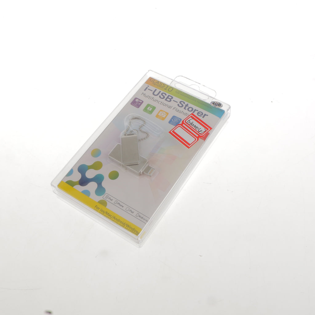 2in 1 Metal Flash U Disk USB Memory Stick Drive for iPhone 7 Plus 6 iPad 16G