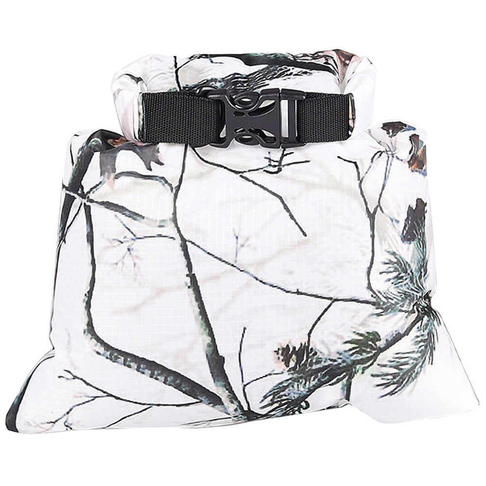 Uniqkart Ultra-light Waterproof Dry Bag Storage Bag for Swimming Trekking Sailing Canoe Camping, 22.5*29cm - White/Camouflage