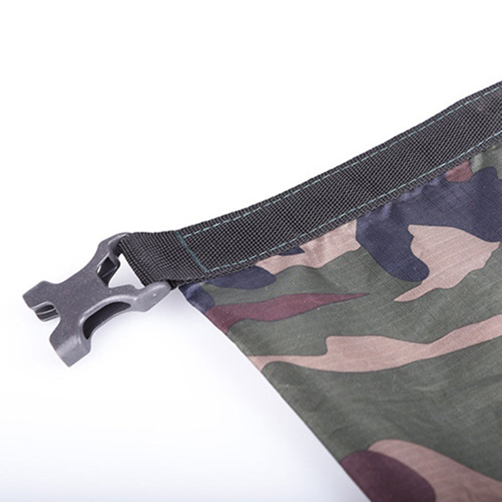 Uniqkart Ultra-light Waterproof Dry Bag Storage Bag for Swimming Trekking Sailing Canoe Camping, 22.5*29cm - White/Camouflage