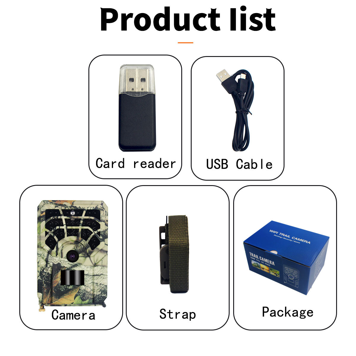 PR300 PRO 1080P HD Infrared Trail Camera 16MP Night Vision IP54 Waterproof Outdoor Hunting Scouting Camera