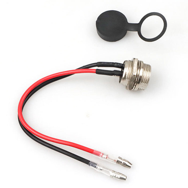 Uniqkart for KUGOO M4 10inch Electric Scooter Charging Interface Power Cable Charging Socket Port Plug - Bullet Head