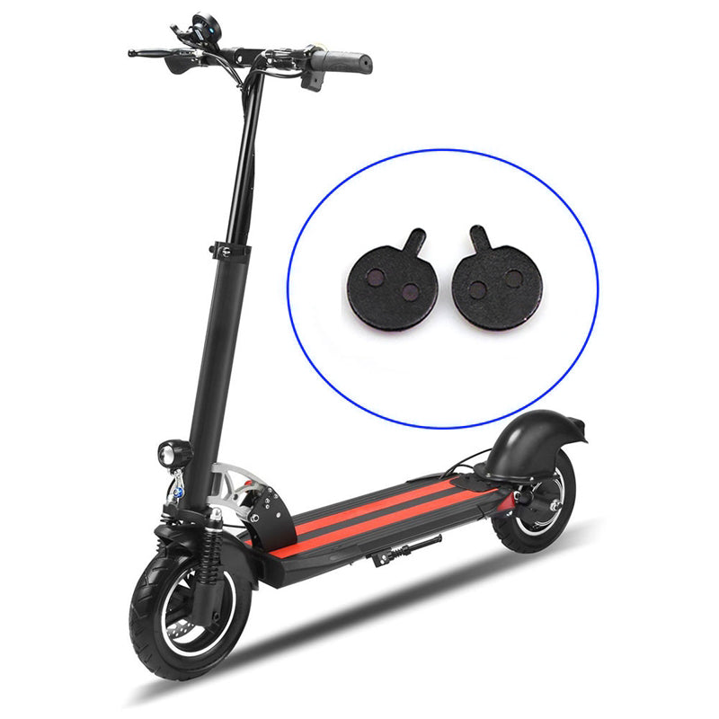 1 Pair Brake Pads Replacement Parts for KUGOO M4 10inch Electric Scooter Caliper Brake Disc Braking Parts - Black