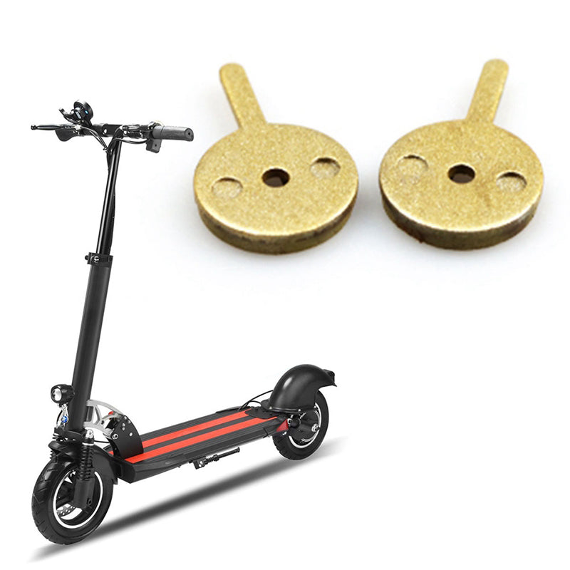 1 Pair Brake Pads Replacement Parts for KUGOO M4 10inch Electric Scooter Caliper Brake Disc Braking Parts - Gold