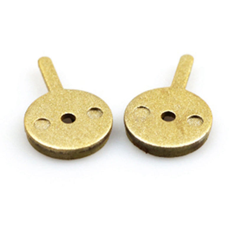 1 Pair Brake Pads Replacement Parts for KUGOO M4 10inch Electric Scooter Caliper Brake Disc Braking Parts - Gold