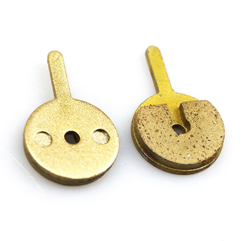 1 Pair Brake Pads Replacement Parts for KUGOO M4 10inch Electric Scooter Caliper Brake Disc Braking Parts - Gold