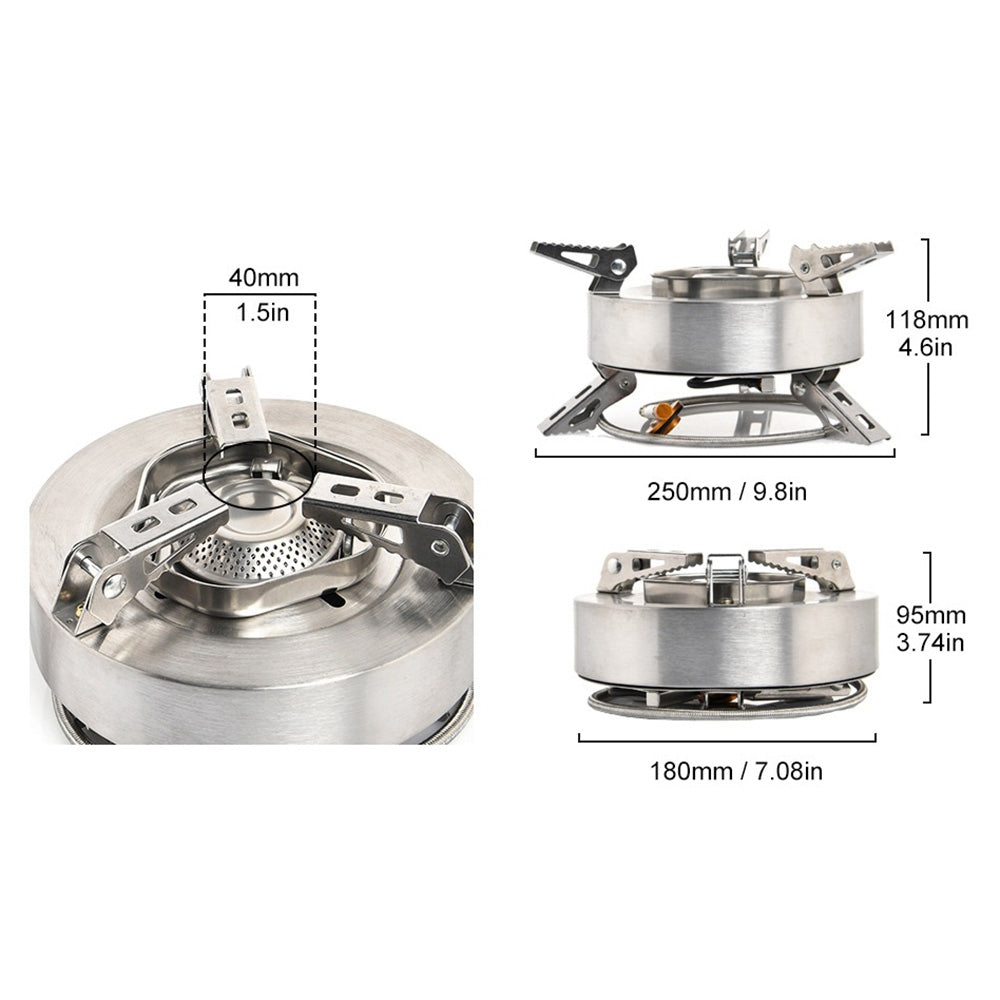 WSS-503 Portable Outdoor Camping Stove High Power Gas Burner Windproof Folding Cooking Stove