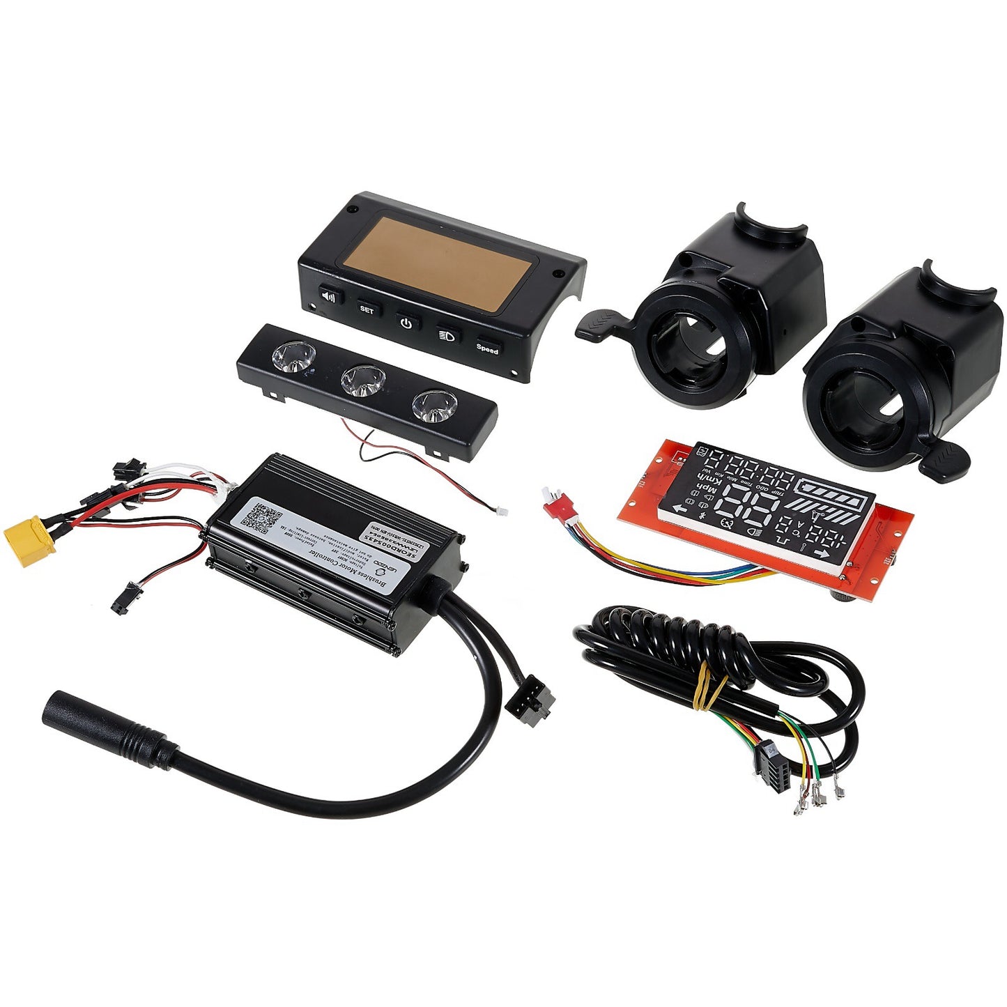 Replacement Part Set Compatible with KUGOO S1/S2/S3 8-inch/ETWOW Electric Scooter Accessories Controller + LED Light + Display Motherboard for E-bike