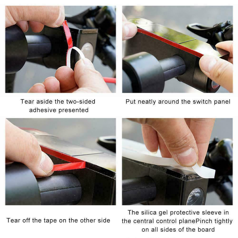 Uniqkart for Ninebot Max G30 Electric Scooter Waterproof Central Control Panel Silicone Cover Dash Board Protective Case - Red