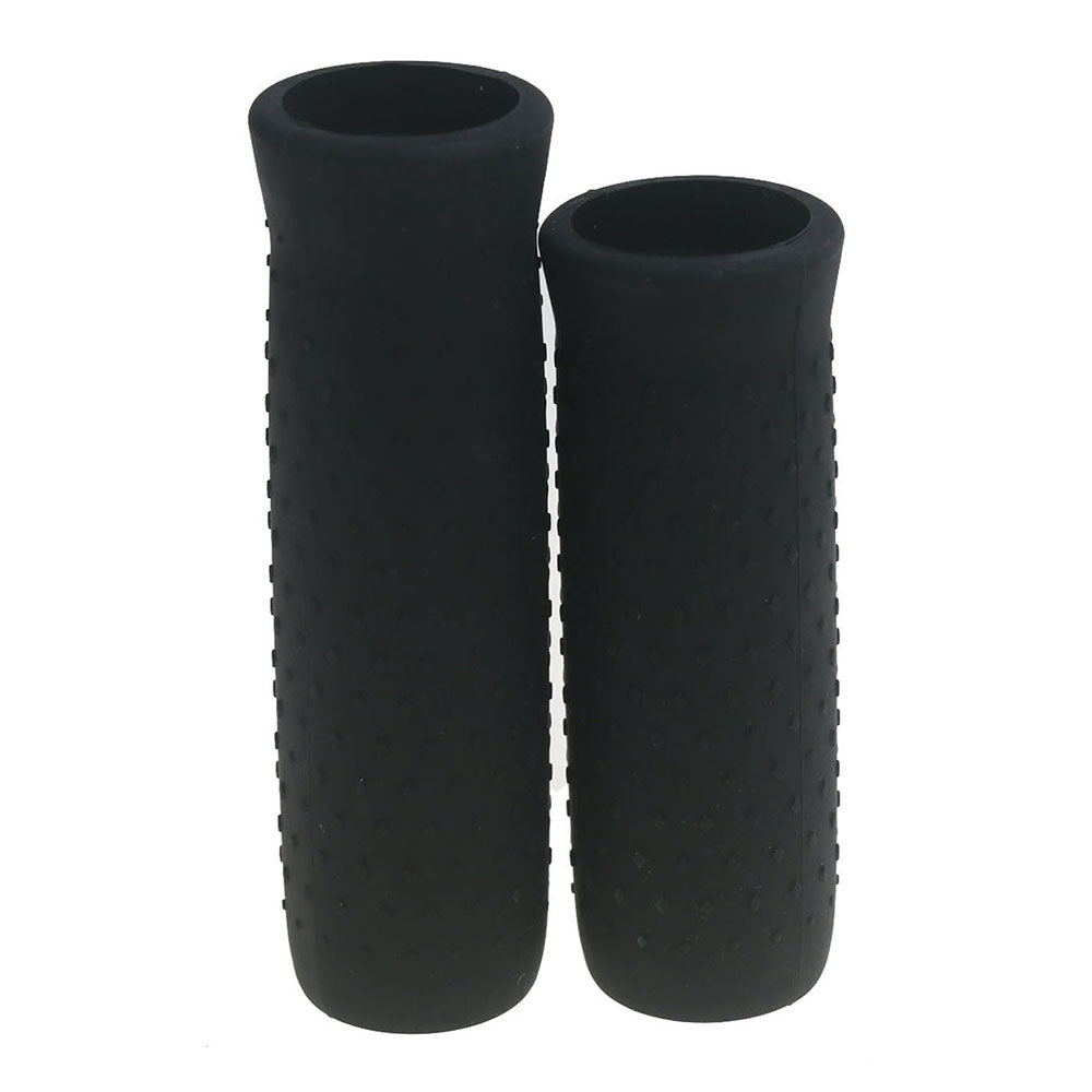 1 Pair Rubber Handlebar Grip for Ninebot Max G30, Electric Scooter Anti-slip Handlebar Grip Cover - Black