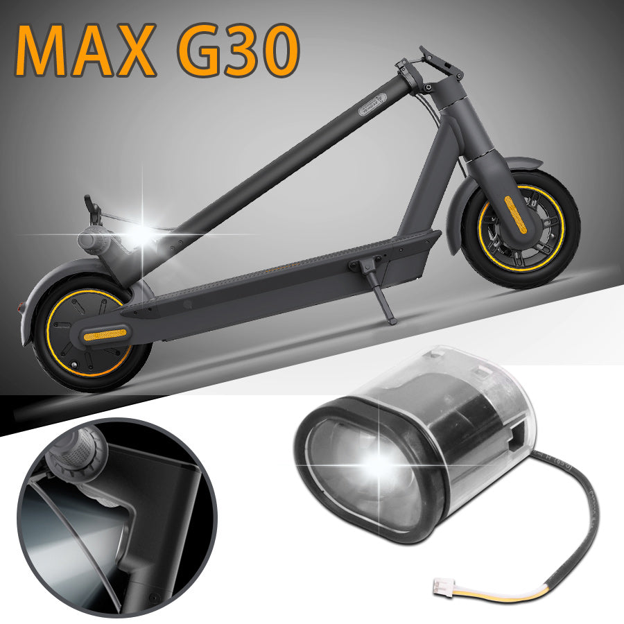 Scooter Headlamp Headlight Assembly Kit for Ninebot Max G30 Electric Scooter Front Lamp LED Light
