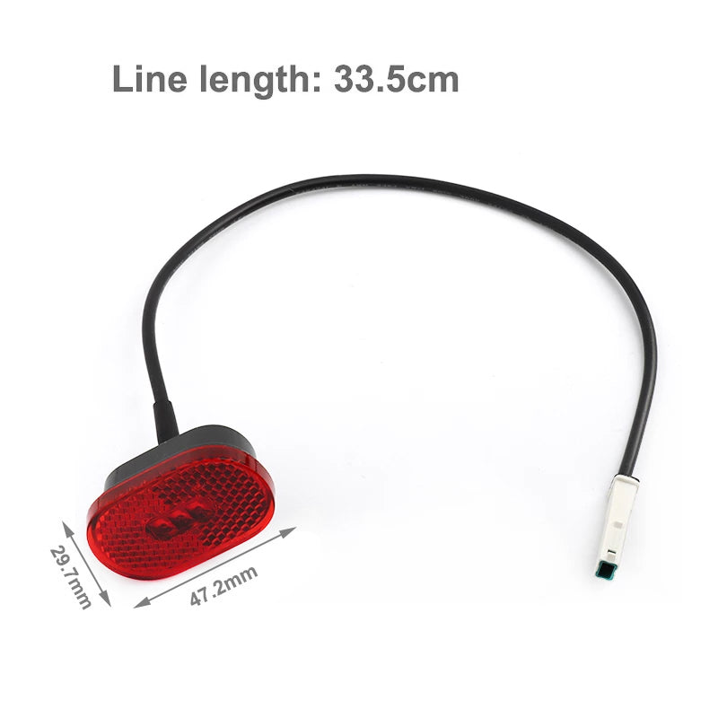 Uniqkart for Xiaomi Mi Electric Scooter Pro 2 Bright LED Back Taillight Easy to Install Tail Light Cycling Accessories