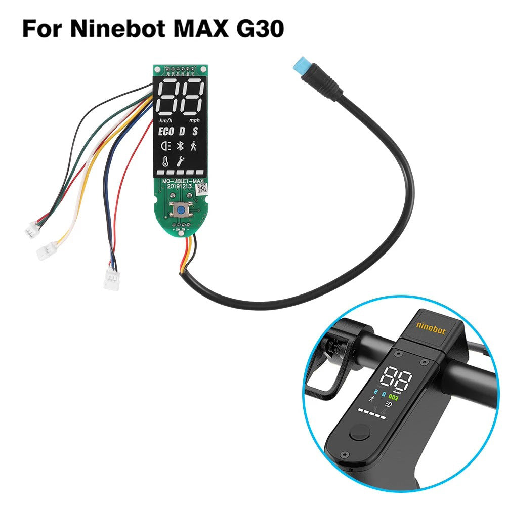 Uniqkart for Ninebot G30 Max Electric Scooter HD Clear Digital Display Dashboard Circuit Board
