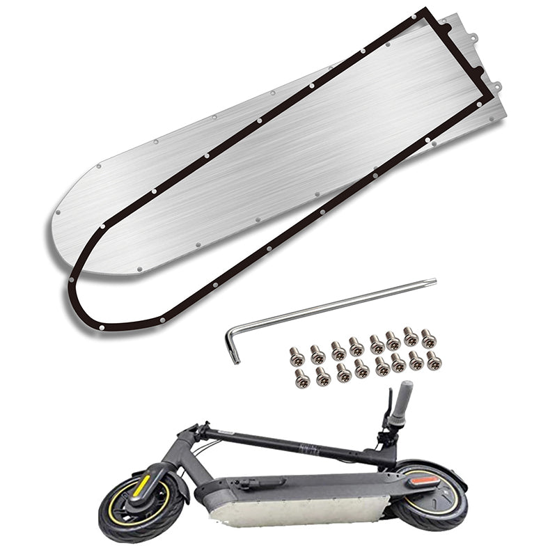 Uniqkart for Ninebot G30 Max Scooter Bottom Plate Stainless Steel Plate Baseboard Waterproof Seal Ring